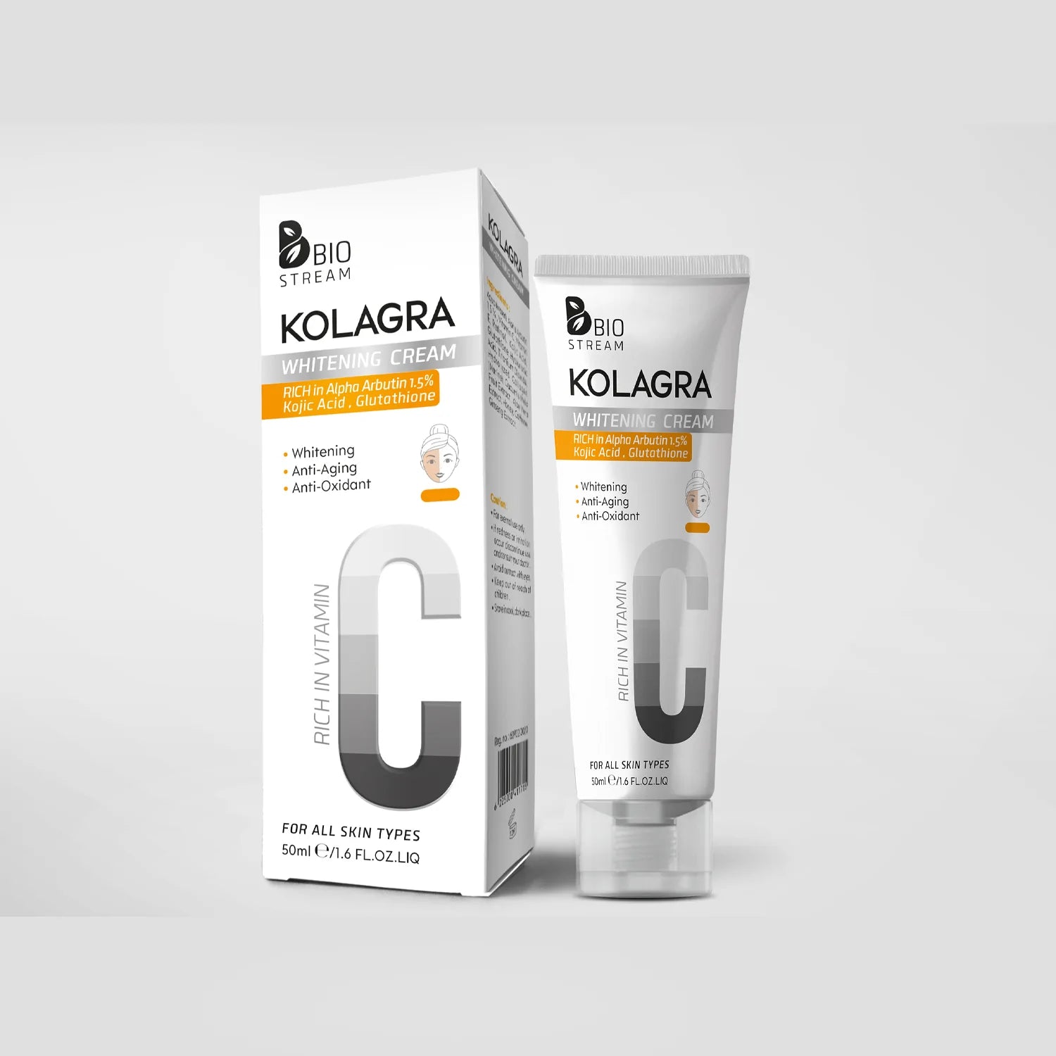 Kolagra Vitamin C Whitening Cream 50ML Offer (1+50%)