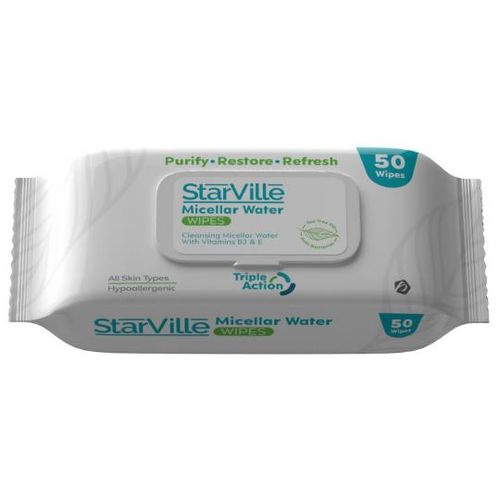 Starville Micellar Water 50 Wipes