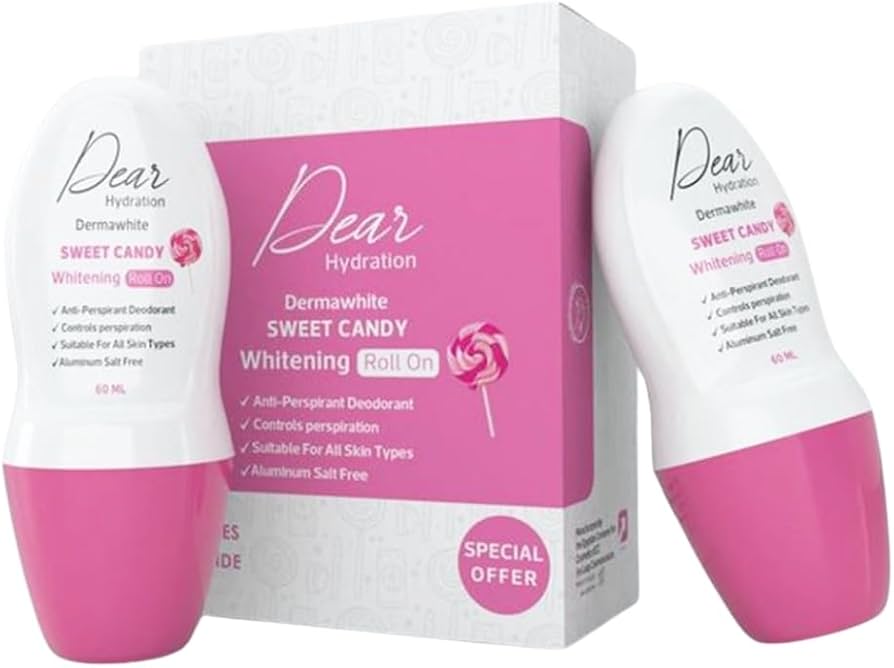 Dear Sweet Candy Whitening Roll-On 60Ml 1+1 Offer