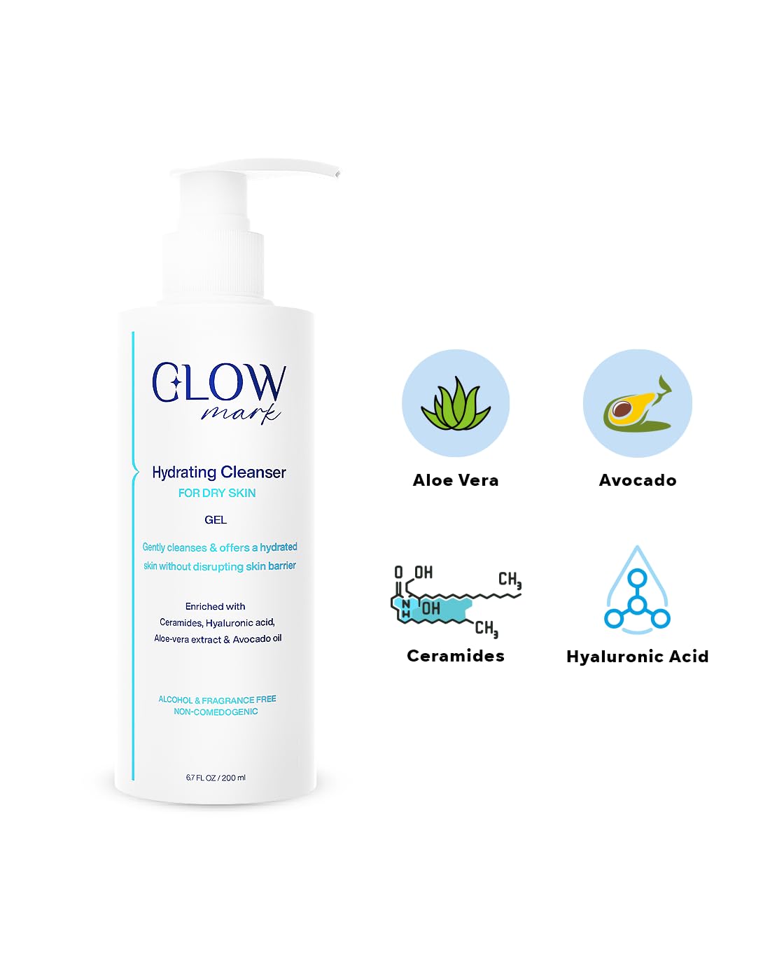 Glowmark Dry Skin Cleanser 200Ml