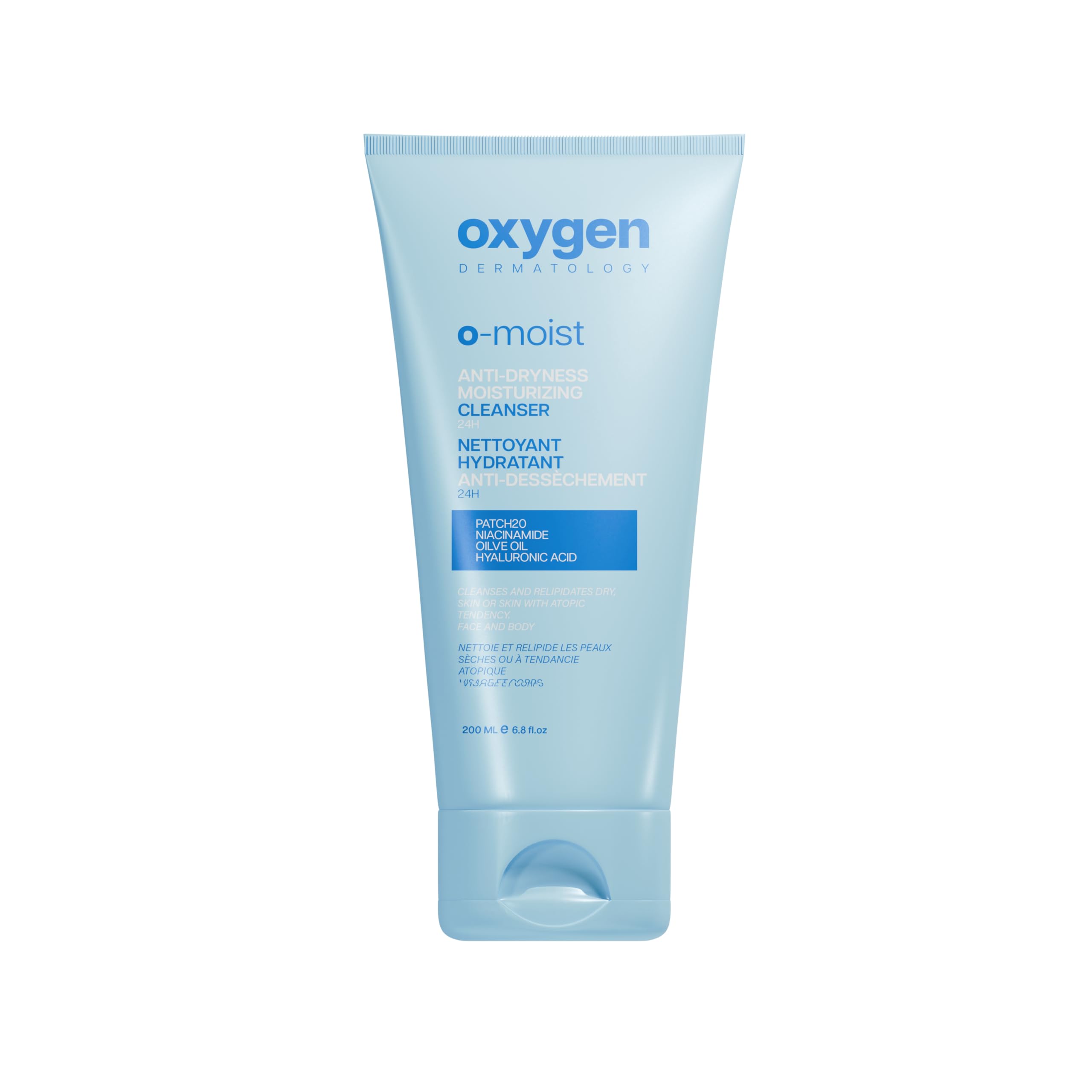 Oxygen Moist Anti-Dryness Moisturizing Cleanser 24H 200 Ml