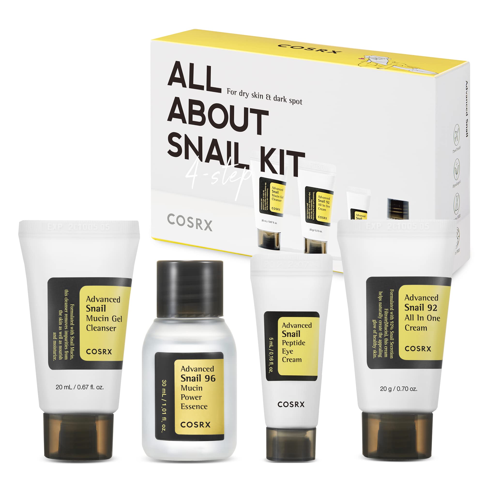 Cosrx All About Snail Kit 4 Pieces