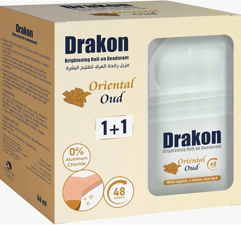Drakon Roll-On Deodrant Original Oud (1+1) Promo Pack
