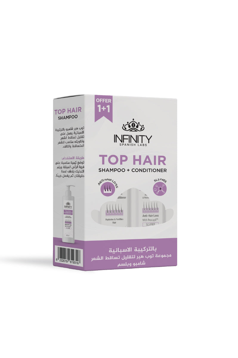 Top Hair Shampoo 250ML + Top Hair Conditioner ML