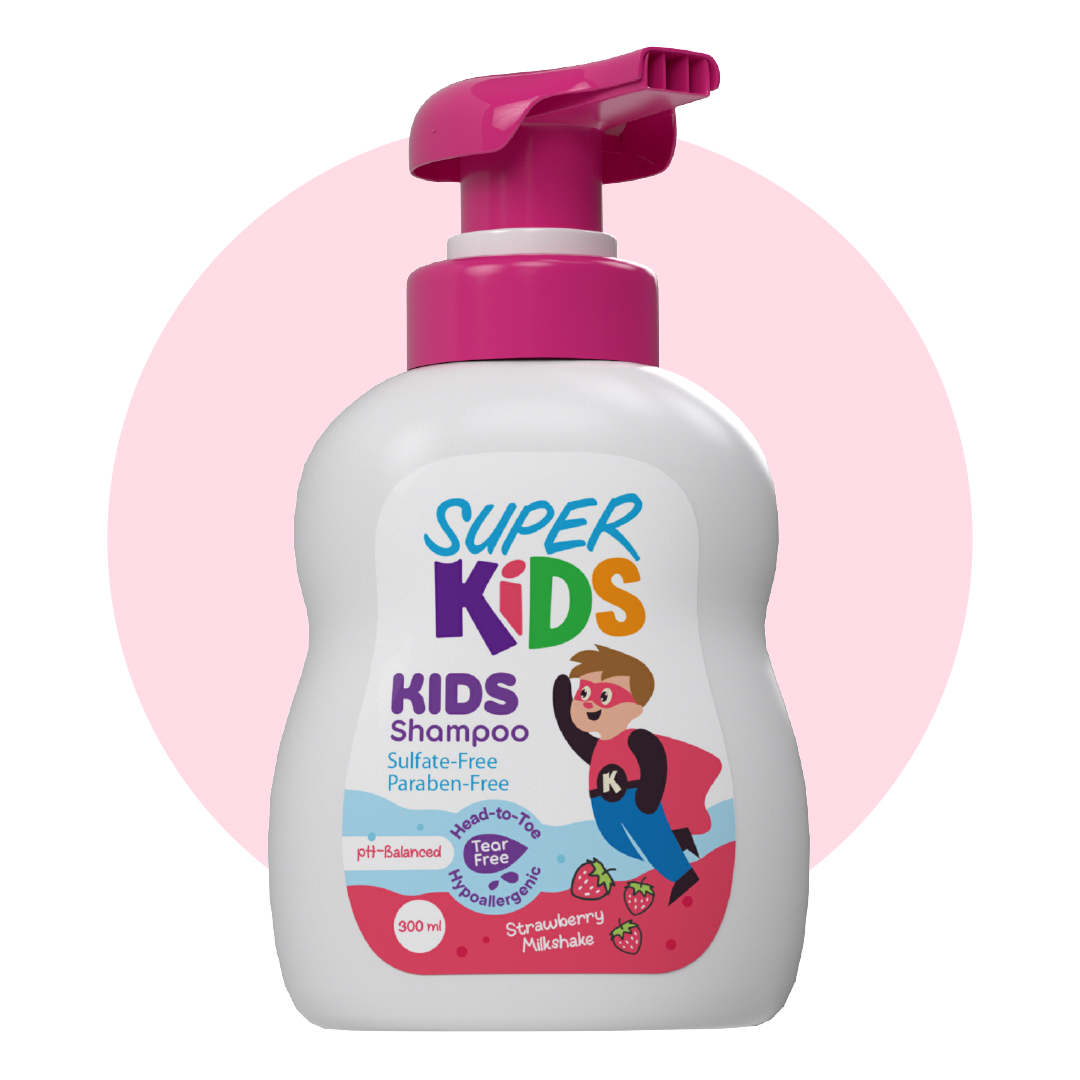 Superkids Kids Shampoo Strawberry Milkshake Fragrance 300 Ml